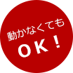 動かなくてもＯＫ！